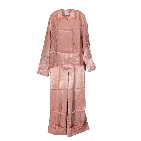 Sleeper Womens Pajama Set Top With Pants One Size Blush Pink - Picture 1 of 16